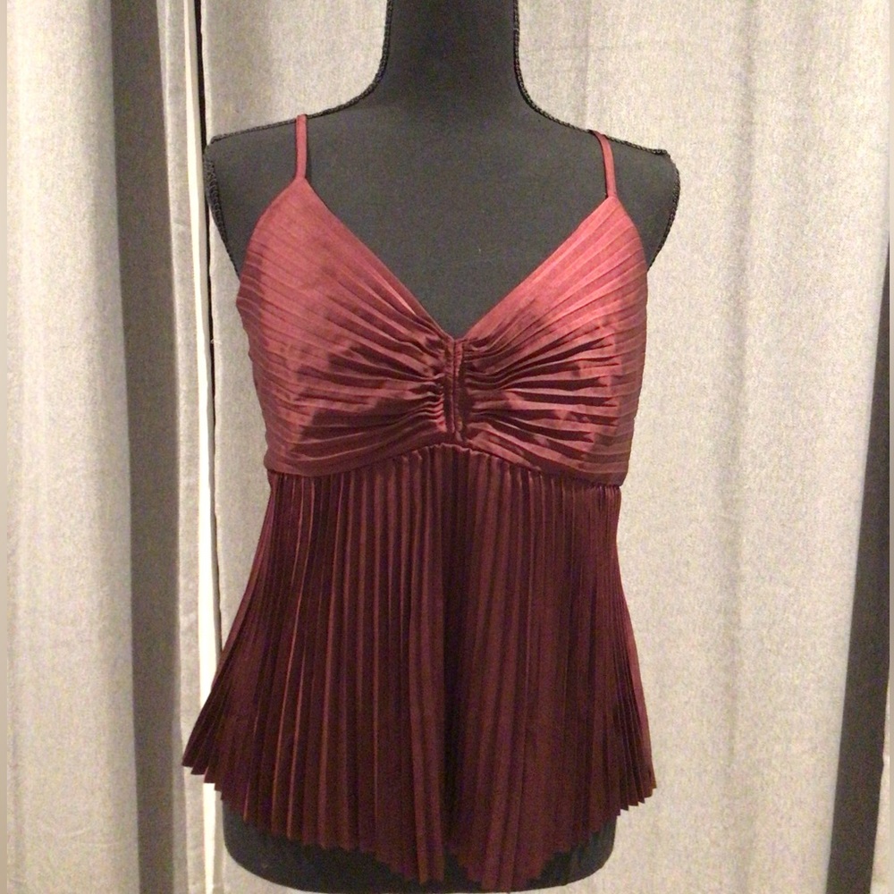Banana Republic Deep Burgundy Going Out Top NWT Size M